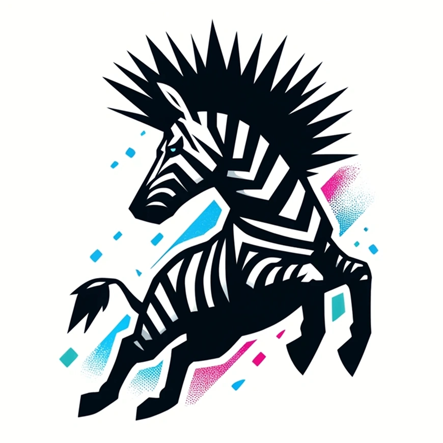 Зебра в баре